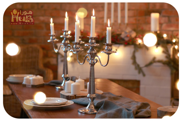 شمع میز شام