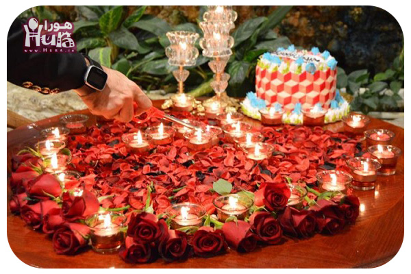 تزئین شمع وارمر با گل خشک